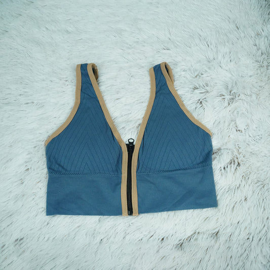 Zip Front Sports Bra