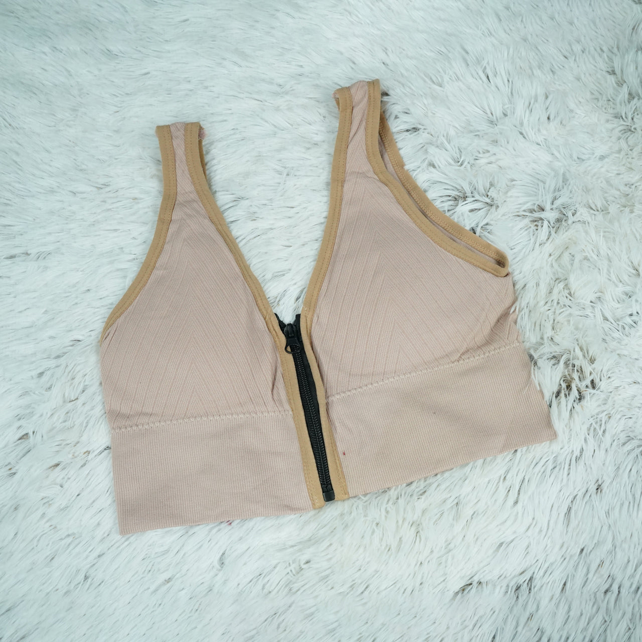 Zip Front Sports Bra