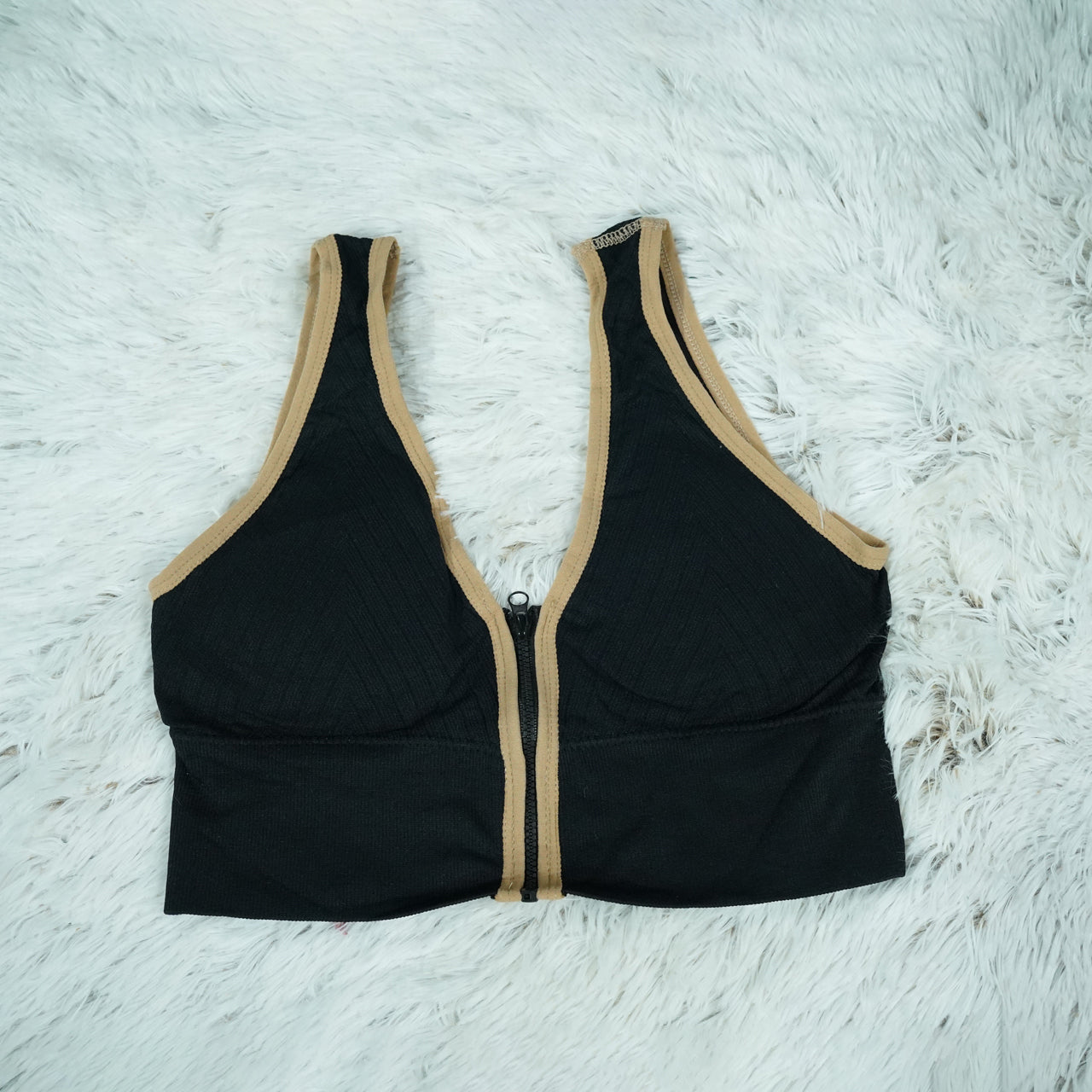 Zip Front Sports Bra